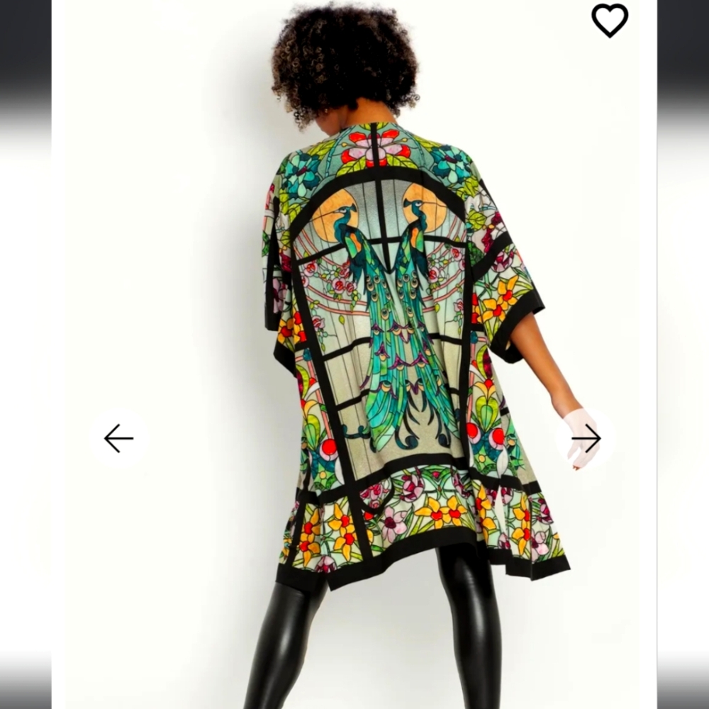 Blackmilk Glass Garden Peacock Robe